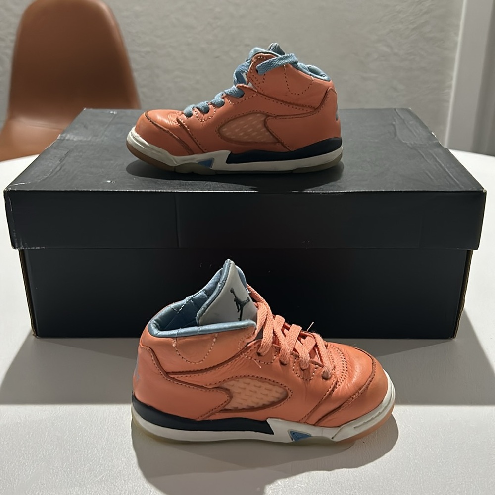 Jordan 5 Retro x DJ Khaled TD “We The Best - Crimson Bliss” Toddler Size 7C - Picture 2 of 9